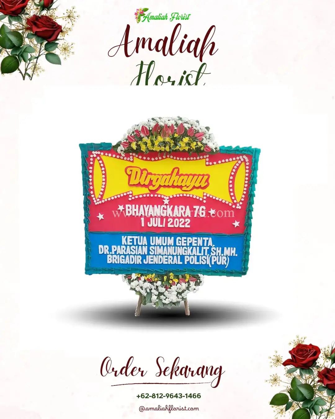 Papan Bunga HUT Ulang Tahun Aceh Barat Daya